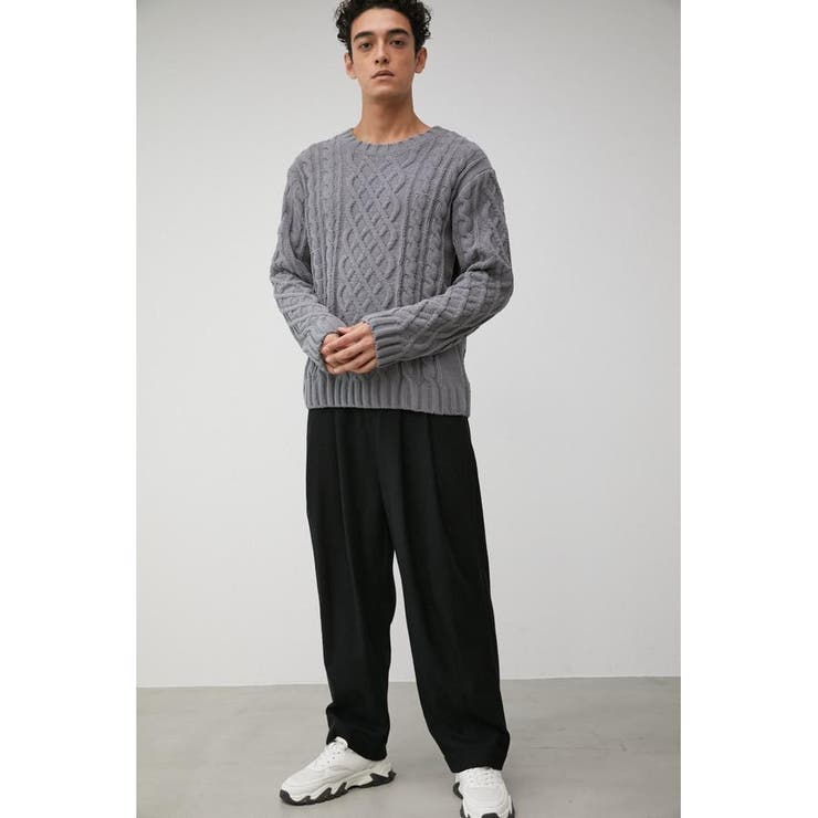 FAUX MELTON TROUSERS | AZUL BY MOUSSY | 詳細画像3 