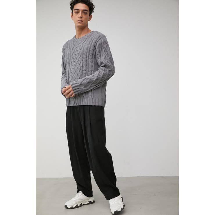 FAUX MELTON TROUSERS | AZUL BY MOUSSY | 詳細画像4 