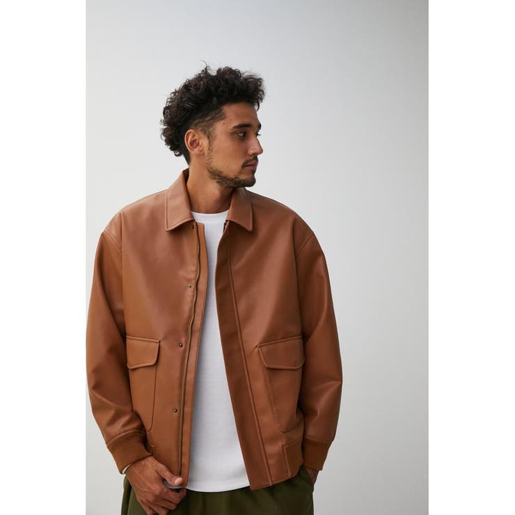 FAUX LEATHER A-2 FLIGHT JACKET[品番：AZLW0020289]｜AZUL BY MOUSSY