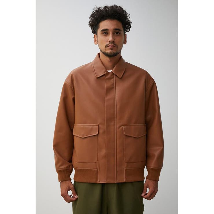 FAUX LEATHER A-2 FLIGHT JACKET[品番：AZLW0020289]｜AZUL BY MOUSSY