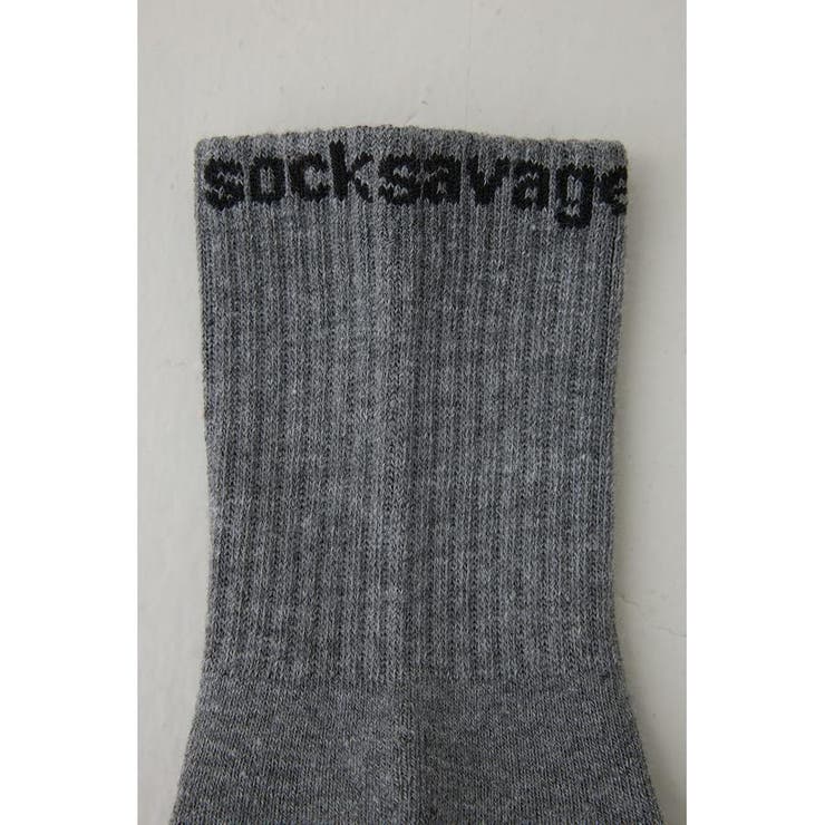 ロゴジャガードミドルソックス | AZUL BY MOUSSY | 詳細画像14 