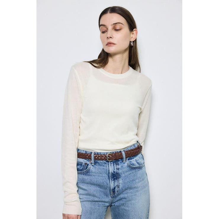 シアー素材ロングTシャツ | AZUL BY MOUSSY | 詳細画像2 