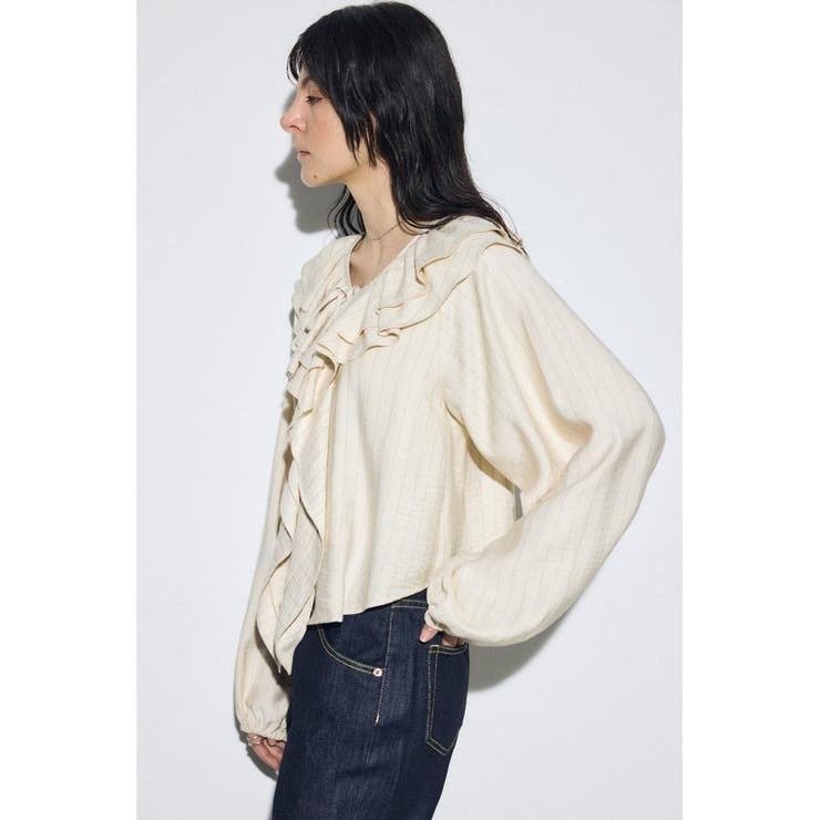 ラッフルロングスリーブブラウス | AZUL BY MOUSSY | 詳細画像21 