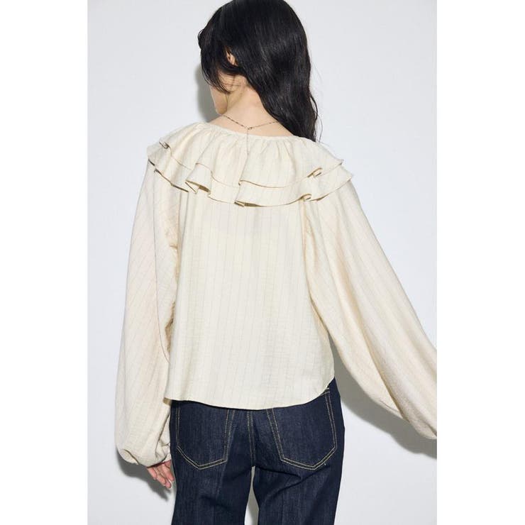 ラッフルロングスリーブブラウス | AZUL BY MOUSSY | 詳細画像22 