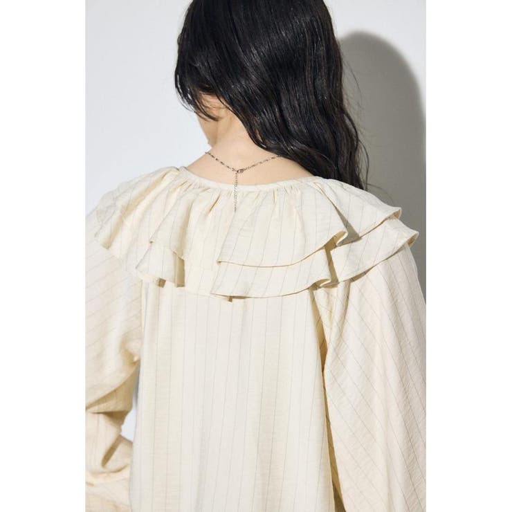 ラッフルロングスリーブブラウス | AZUL BY MOUSSY | 詳細画像25 