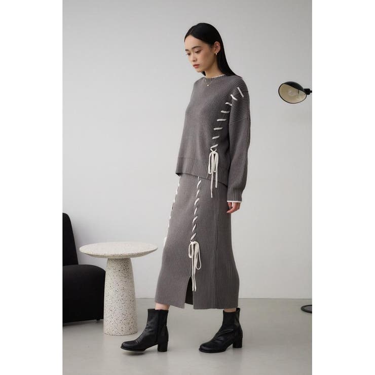 ステッチデザインニットトップス | AZUL BY MOUSSY | 詳細画像32 