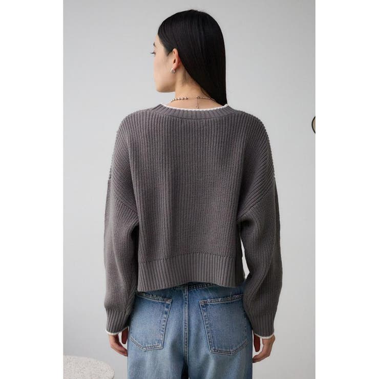 ステッチデザインニットトップス | AZUL BY MOUSSY | 詳細画像42 