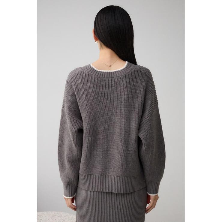 ステッチデザインニットトップス | AZUL BY MOUSSY | 詳細画像35 