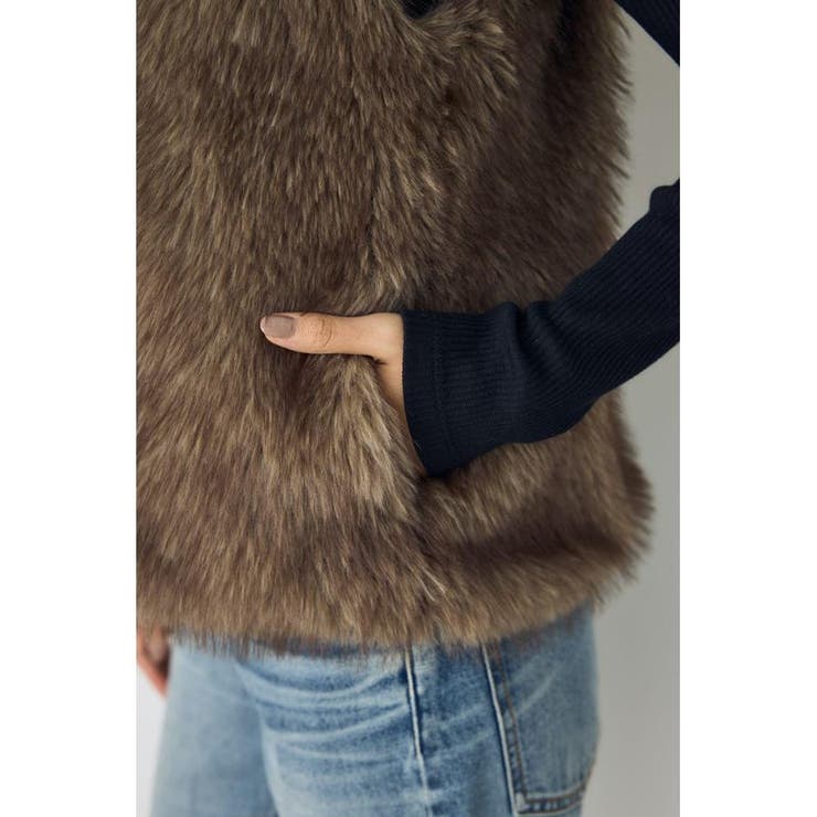 ミックスフードファーベスト | AZUL BY MOUSSY | 詳細画像11 