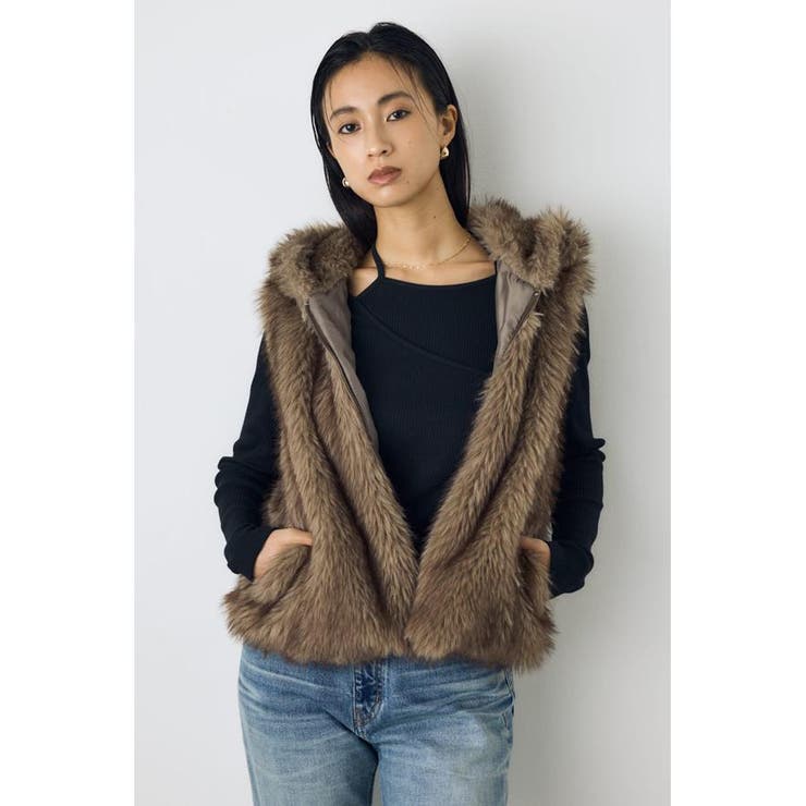 ミックスフードファーベスト | AZUL BY MOUSSY | 詳細画像1 
