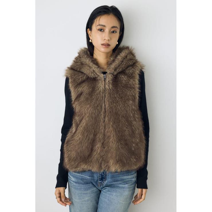 ミックスフードファーベスト | AZUL BY MOUSSY | 詳細画像4 