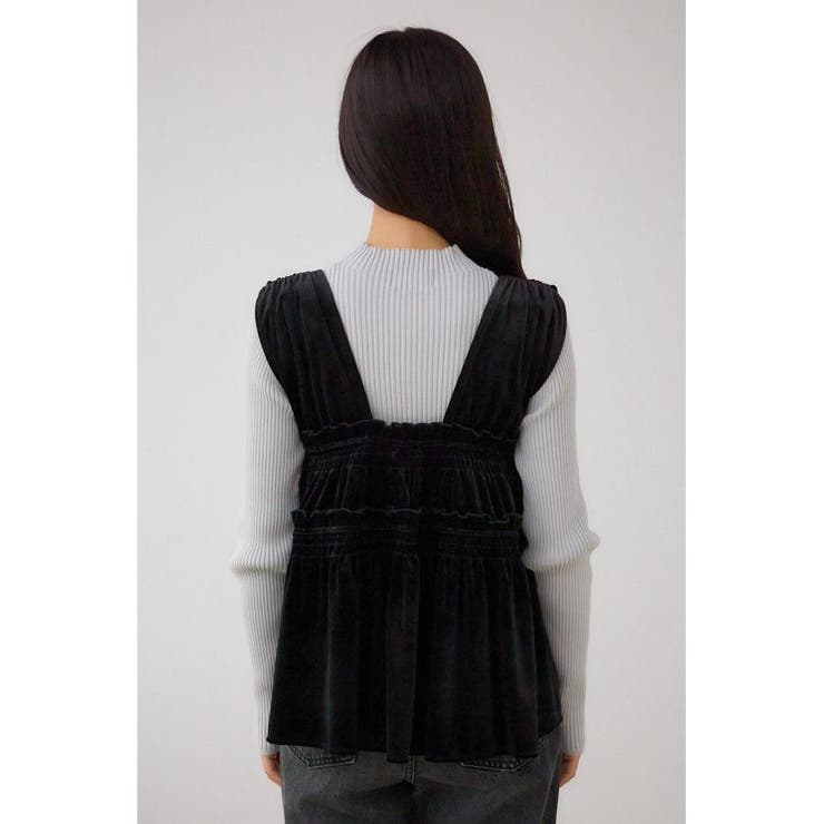 ベロアリボンベスト | AZUL BY MOUSSY | 詳細画像7 
