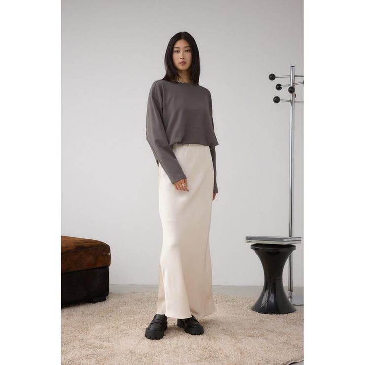 VENUSナローサテンスカート | AZUL BY MOUSSY | 詳細画像4 