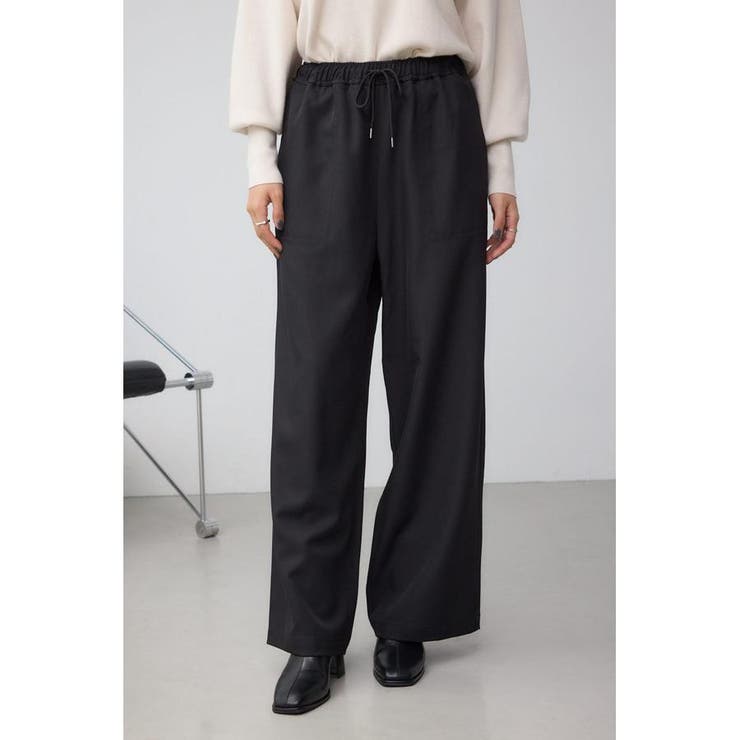 BLK | パッチポケットウエストイージーパンツ | AZUL BY MOUSSY
