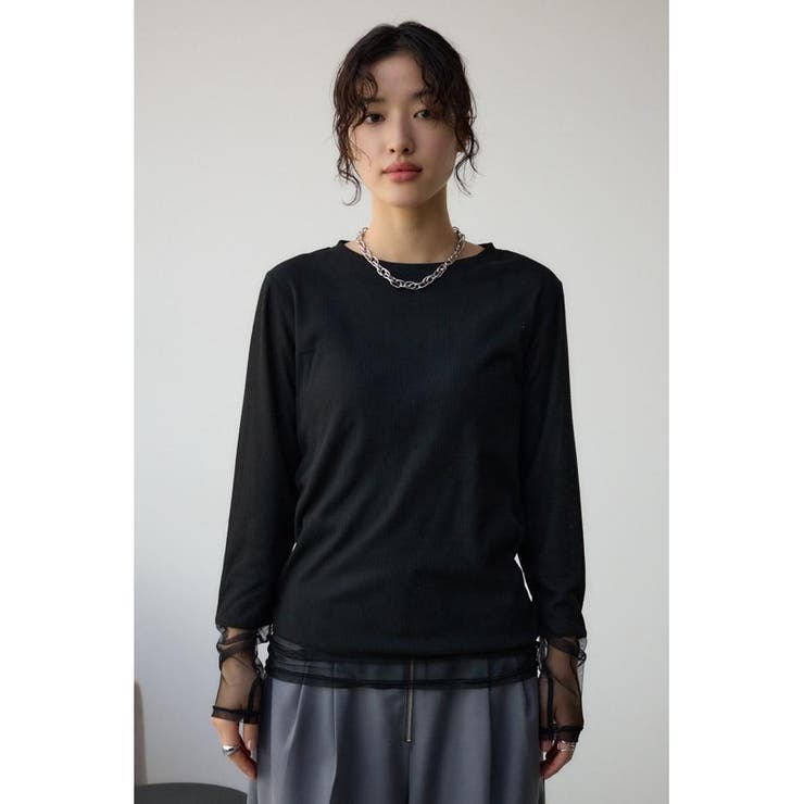 ソデレーステレコトップス | AZUL BY MOUSSY | 詳細画像15 