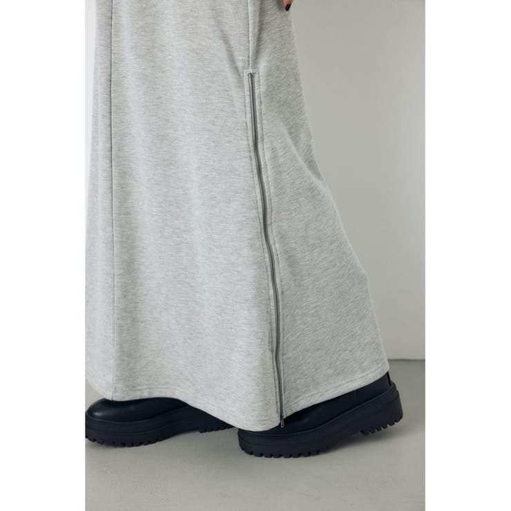 ジップデザイン裏毛ロングスカート | AZUL BY MOUSSY | 詳細画像22 