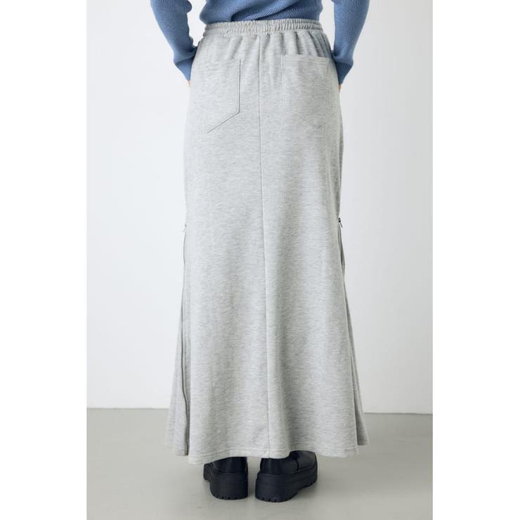 ジップデザイン裏毛ロングスカート | AZUL BY MOUSSY | 詳細画像15 
