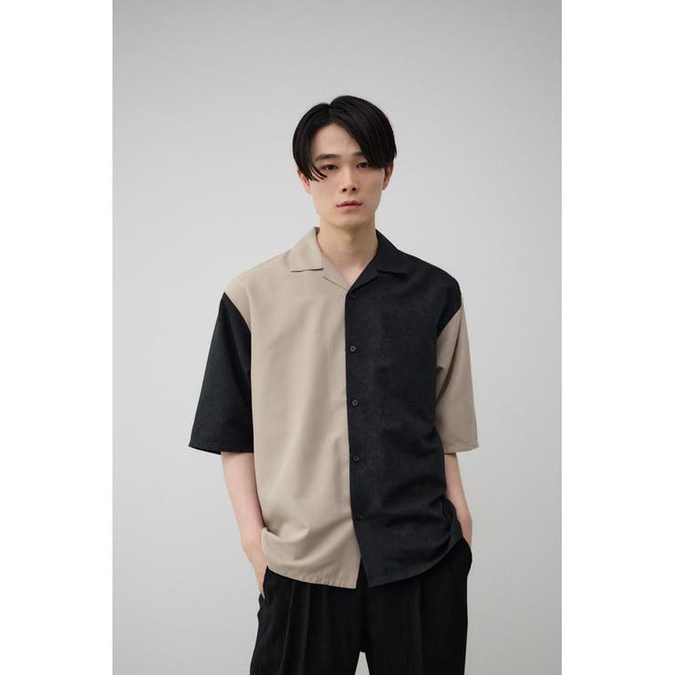 接触冷感フェイクスウェードバイカラーシャツ | AZUL BY MOUSSY | 詳細画像13 