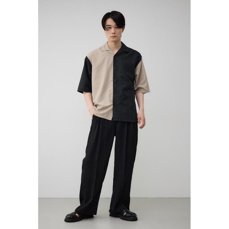 接触冷感フェイクスウェードバイカラーシャツ | AZUL BY MOUSSY | 詳細画像14 