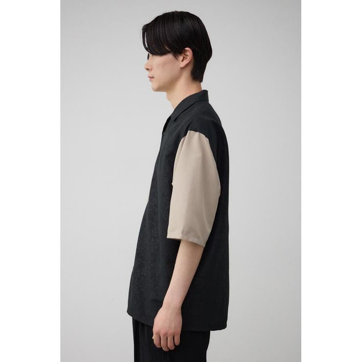 接触冷感フェイクスウェードバイカラーシャツ | AZUL BY MOUSSY | 詳細画像16 