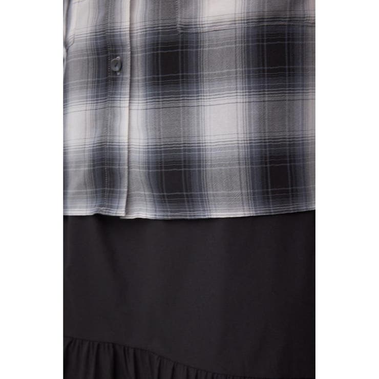 シアーチェックフードシャツ | AZUL BY MOUSSY | 詳細画像12 