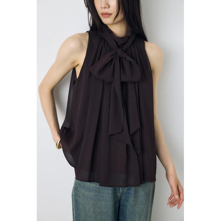 シフォンノースリーブブラウス | AZUL BY MOUSSY | 詳細画像13 