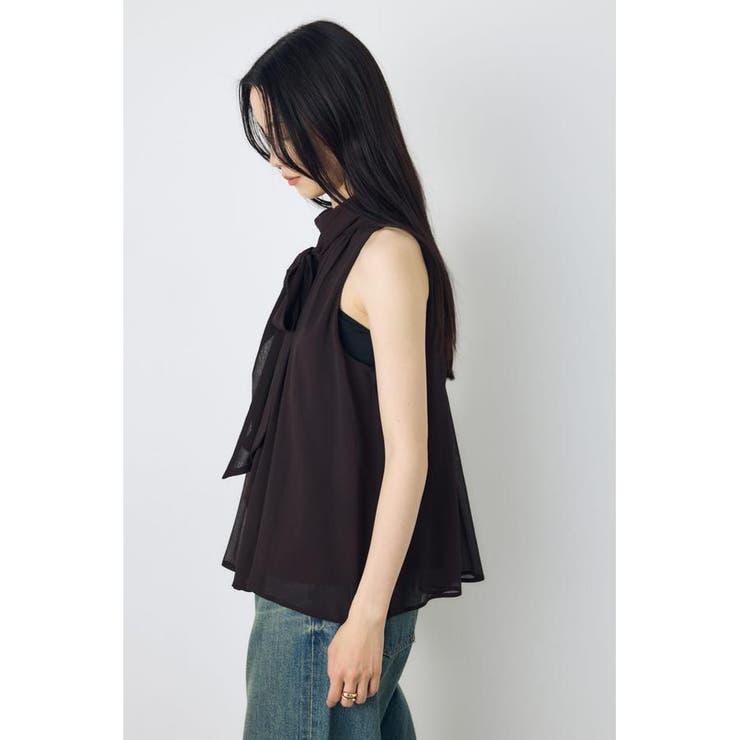 シフォンノースリーブブラウス | AZUL BY MOUSSY | 詳細画像15 