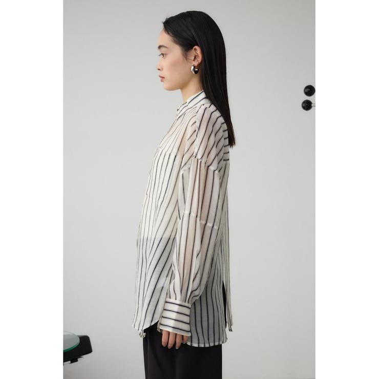バックスリットシアーオーバーシャツ | AZUL BY MOUSSY | 詳細画像17 