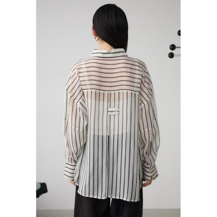 バックスリットシアーオーバーシャツ | AZUL BY MOUSSY | 詳細画像18 