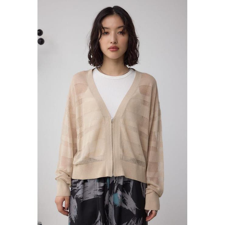 シアージップアップカーディガン | AZUL BY MOUSSY | 詳細画像25 