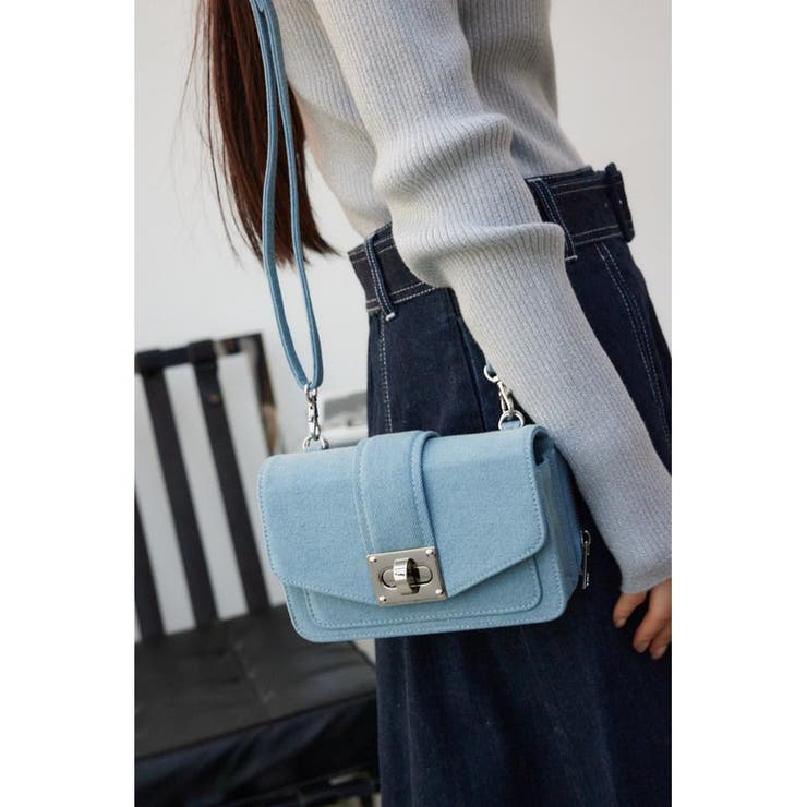 L/BLU1 | ターンロックフラップウォレットバッグ | AZUL BY MOUSSY