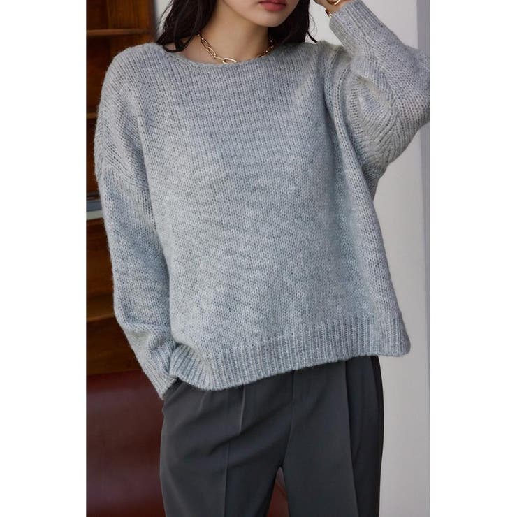 L/GRY1 | カラーニットプルオーバー | AZUL BY MOUSSY