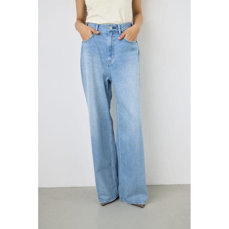 L/BLU1 | AZUL DENIM リラックスワイドデニム | AZUL BY MOUSSY