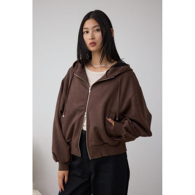 フェイクスエードフーディブルゾン | AZUL BY MOUSSY | 詳細画像28 