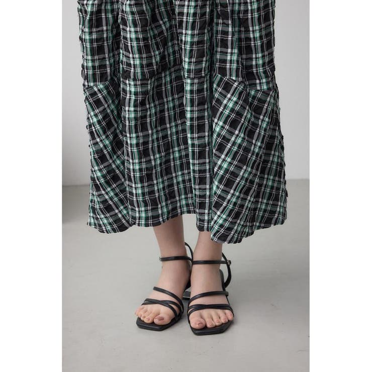 チェックキャミソール2WAYワンピース | AZUL BY MOUSSY | 詳細画像23 