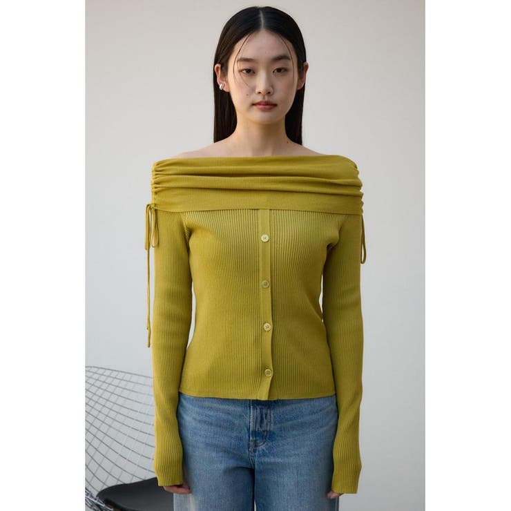 ギャザーオフショルダーニットトップス | AZUL BY MOUSSY | 詳細画像27 