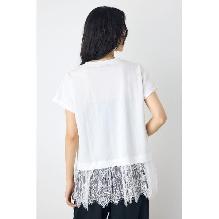 裾レースドッキングトップス | AZUL BY MOUSSY | 詳細画像5 