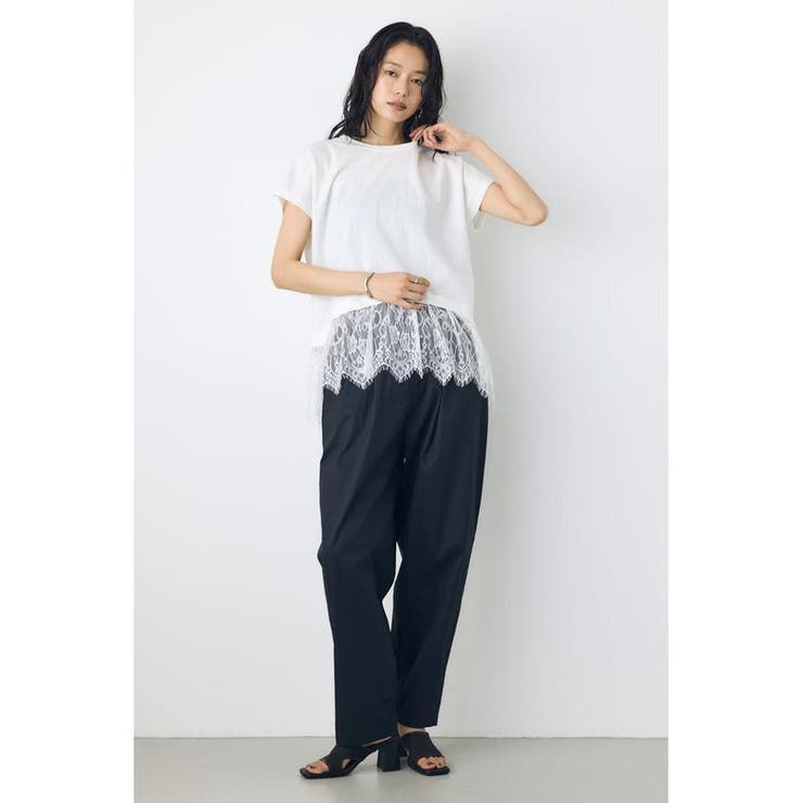 裾レースドッキングトップス | AZUL BY MOUSSY | 詳細画像6 