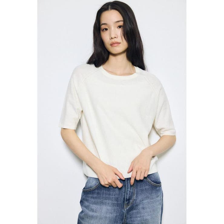 カシミヤミックスハーフスリーブニット | AZUL BY MOUSSY | 詳細画像2 