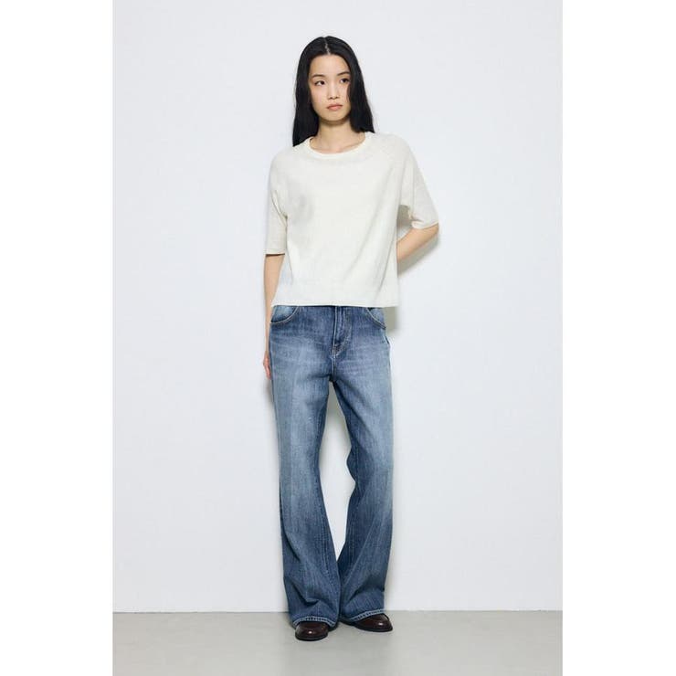 カシミヤミックスハーフスリーブニット | AZUL BY MOUSSY | 詳細画像5 
