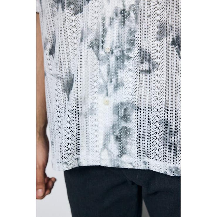 タイダイ柄メッシュシャツ | AZUL BY MOUSSY | 詳細画像10 