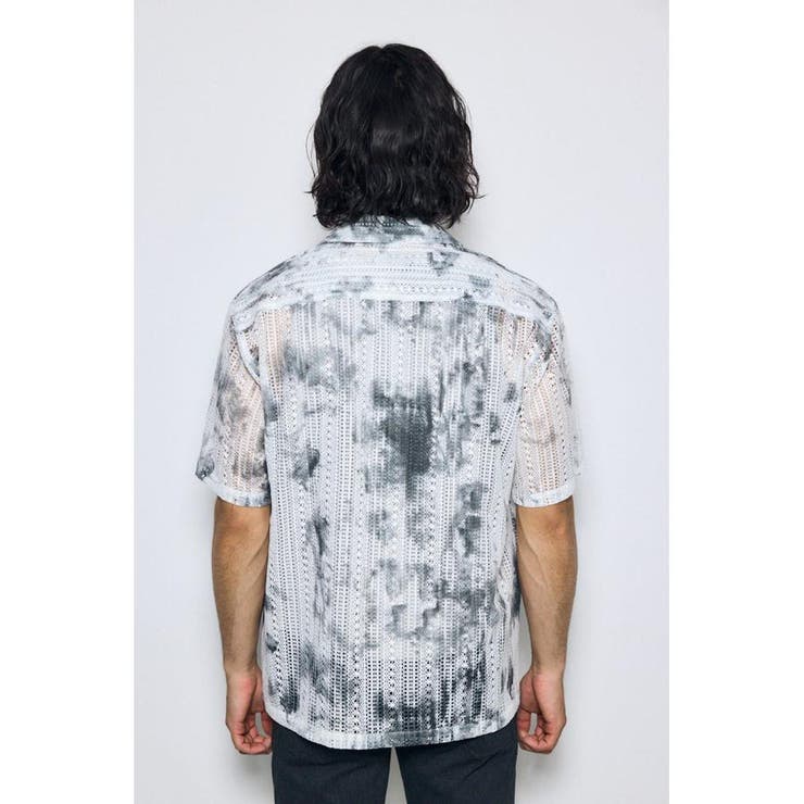 タイダイ柄メッシュシャツ | AZUL BY MOUSSY | 詳細画像7 
