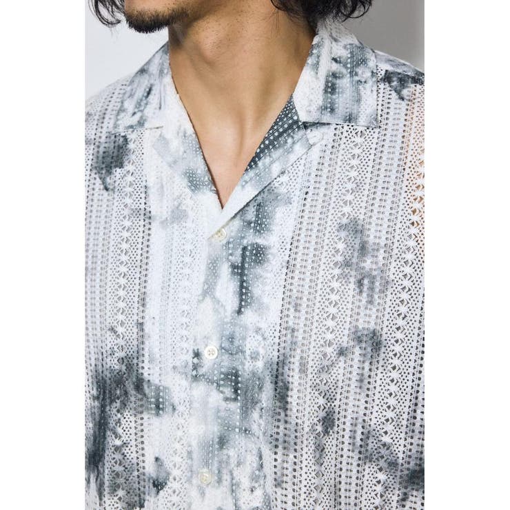タイダイ柄メッシュシャツ | AZUL BY MOUSSY | 詳細画像8 