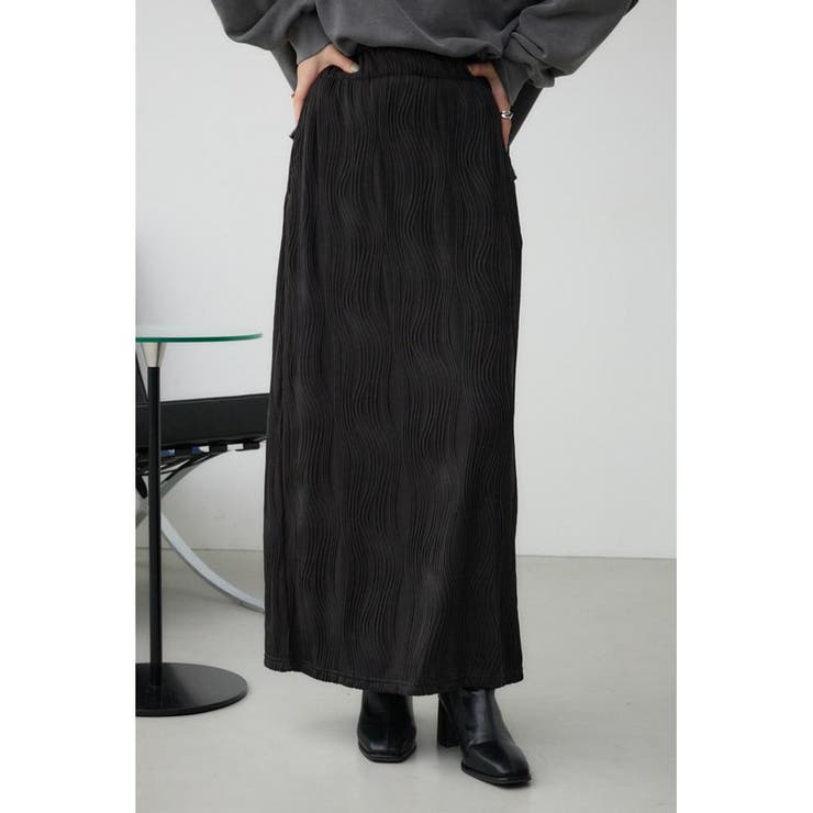 BLK | ヘンケイリブカットソータイトスカート | AZUL BY MOUSSY