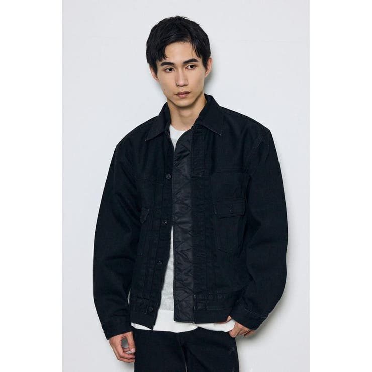 異素材デニムジャケット | AZUL BY MOUSSY | 詳細画像1 