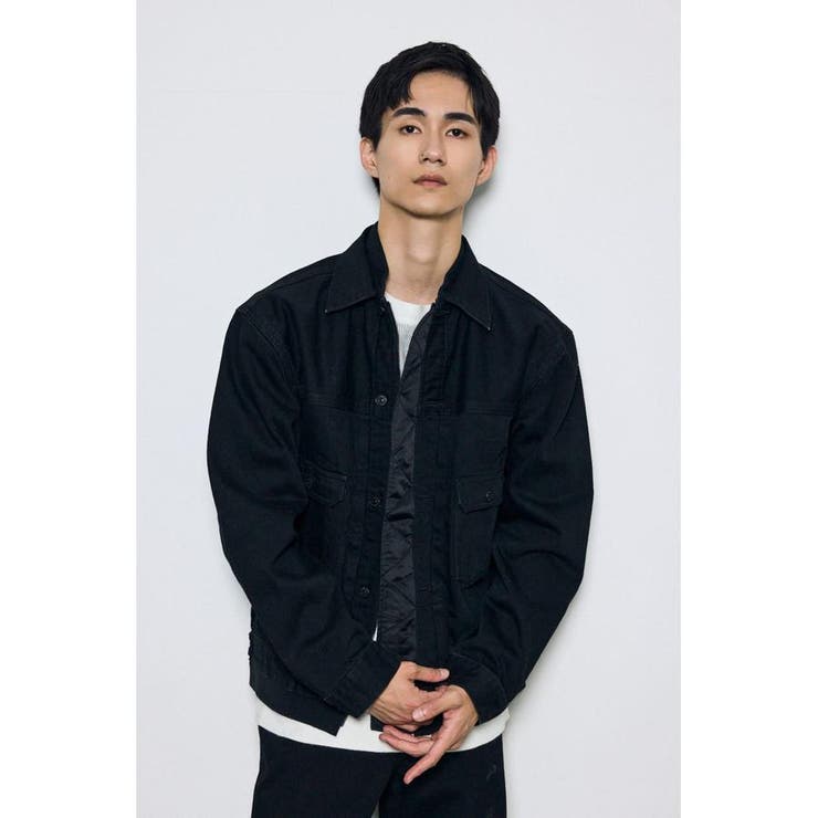 異素材デニムジャケット | AZUL BY MOUSSY | 詳細画像2 