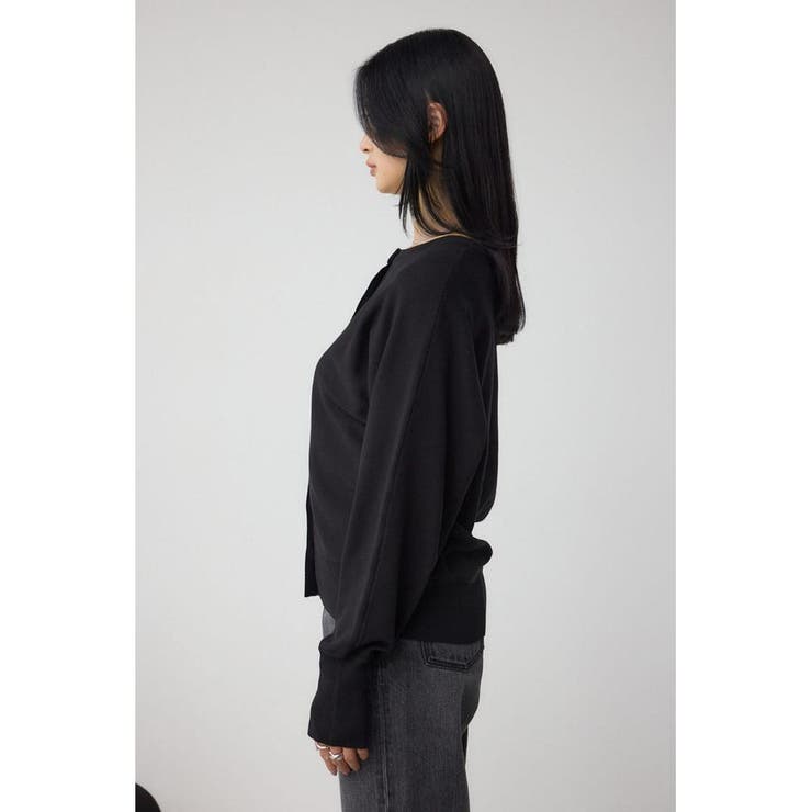格上げ ドルマンニットカーディガン | AZUL BY MOUSSY | 詳細画像16 