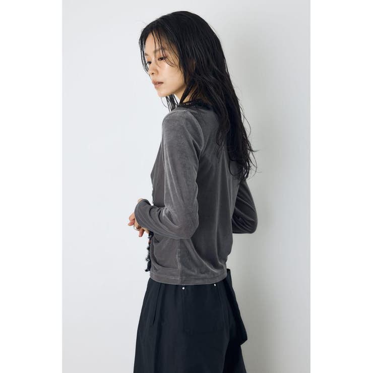 ベロアフロントシャーリングトップス | AZUL BY MOUSSY | 詳細画像16 
