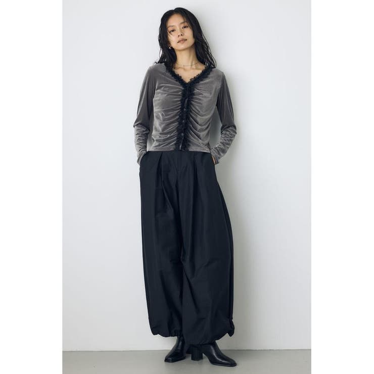 ベロアフロントシャーリングトップス | AZUL BY MOUSSY | 詳細画像18 