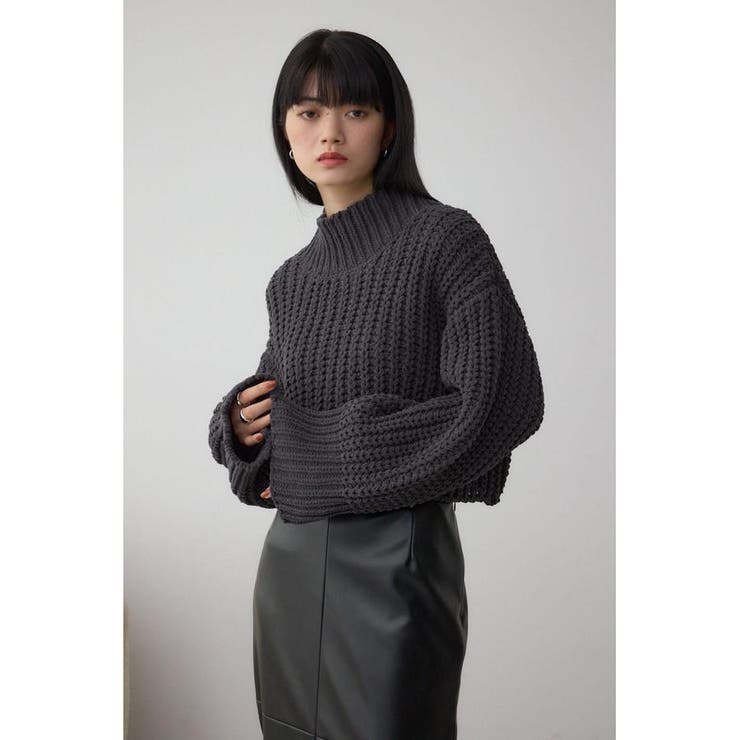 マットモールクロップドハイネックニット | AZUL BY MOUSSY | 詳細画像22 